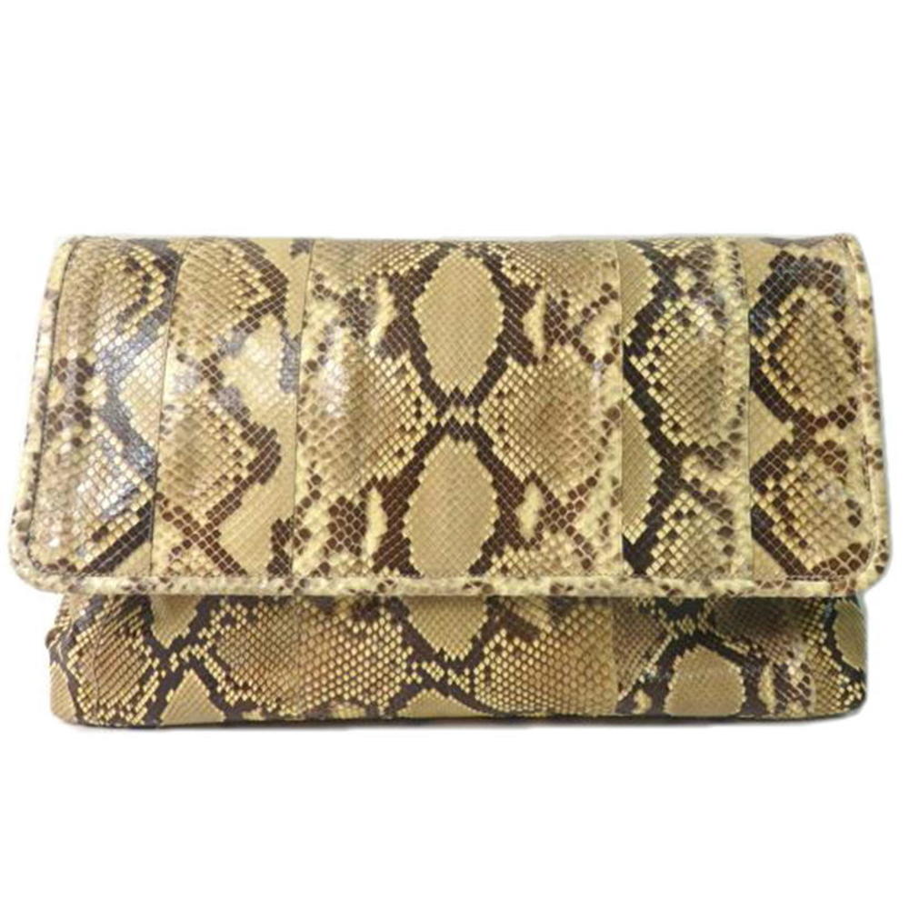 Prada Prada Python Clutch Bag Black - image 1